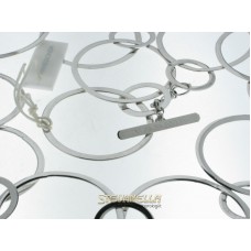 PIANEGONDA collana/cintura in argento ad anelli referenza CA010826 new